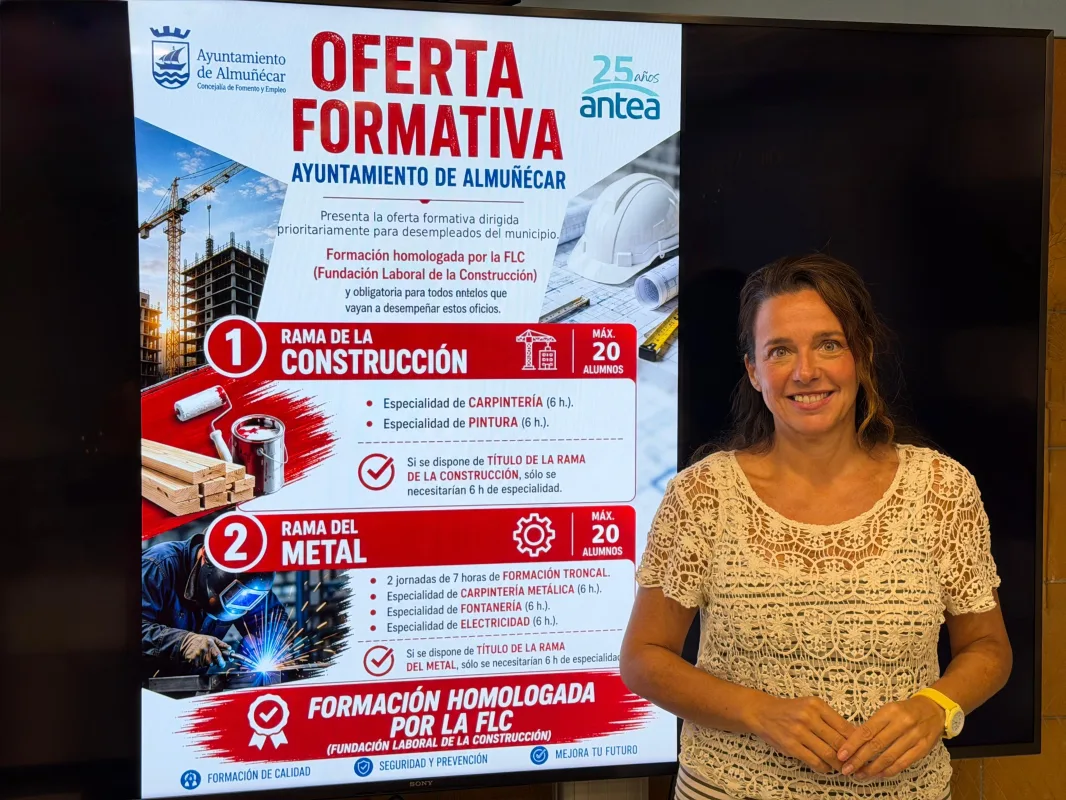 Almuñécar abre 50 plazas en cursos de construcción y metal - Costa Directo