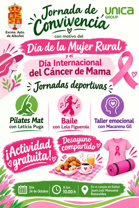 Albuñol organiza una jornada deportiva por la mujer y contra el cáncer